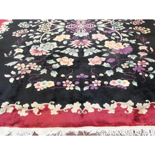Art Deco Antique Art Deco Chinese Rug For Sale - Image 3 of 10