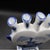 Mid-Century Modern Vintage MCM Delftware Delft Blue Tulip 5-Finger Fan Bud Vase For Sale - Image 3 of 6