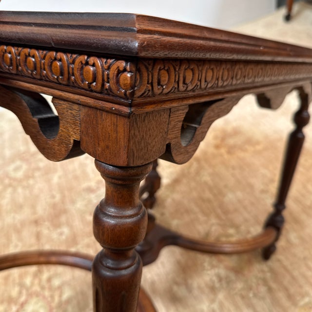 Antique French Louis Walnut Side Table For Sale - Image 11 of 12