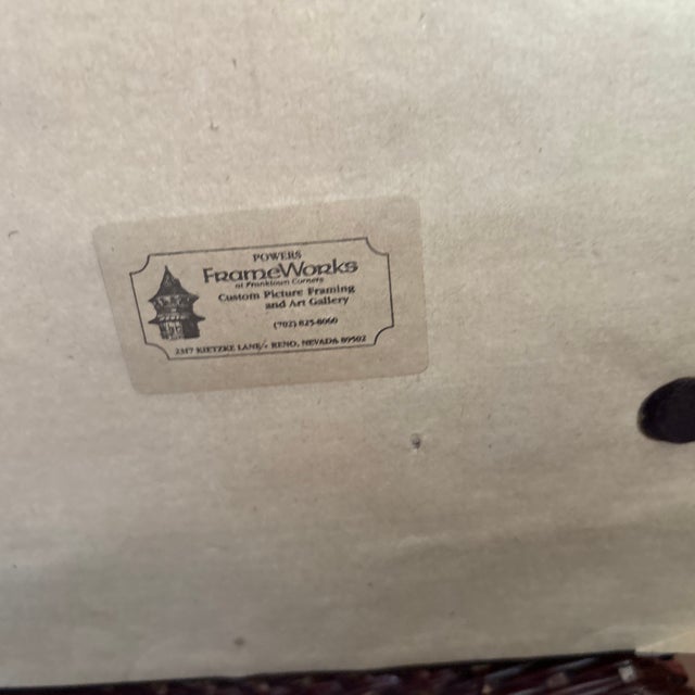 Brown Antique Silk Prayer Rug in Antique Wood, Mother of Pearl, and Brass Frame For Sale - Image 8 of 8