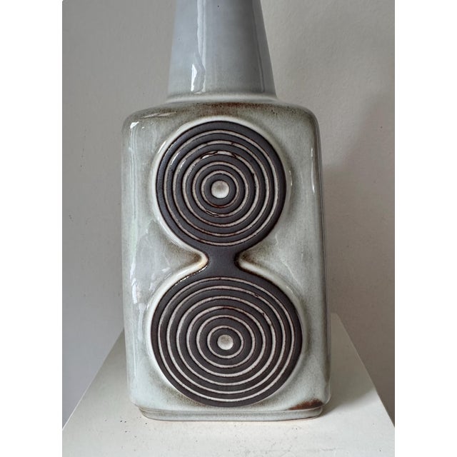 Stoneware table lamp / lamp foot designed by Einar Johansen for Søholm Stentøj denmark, signed and numbered at the bottom....