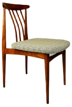 Czechoslovakian Upholstered Dining Chairs, 1960s, Set of 4