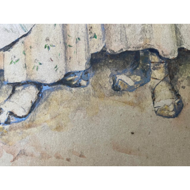 Antique Watercolor Painting by Clelia Bompiani-Battaglia For Sale - Image 4 of 11