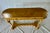 1980s Italian Hollywood Regency Oyster Burl Kidney Console Table With Carved Swans For Sale - Image 11 of 12