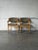 Mid-Century Modern Høng Stolefabrik Beech Wood Upholstered Dining Armchairs Set of 2 Danish Vintage 1990s For Sale - Image 3 of 12