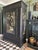 Vintage Painted Pine Armoire with Chinoiserie Panels, 1920s For Sale - Image 13 of 14