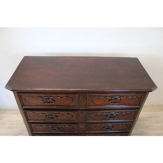 Antique Chest of Drawers in Walnut, 17th Century For Sale - Image 13 of 15