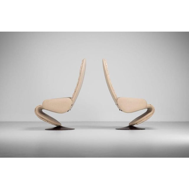 Model 123 Lounge Chairs attributed to Verner Panton for Fritz Hansen Denmark, 1973, Set of 2 For Sale - Image 12 of 18