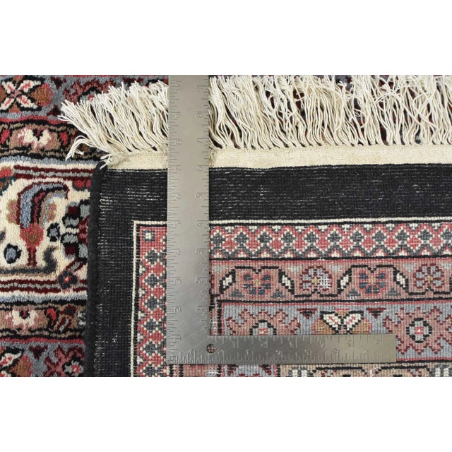 Bidjar Rug 10′ X 14’3” Black Wool Vintage Traditional Hand-Knotted Carpet For Sale - Image 15 of 15
