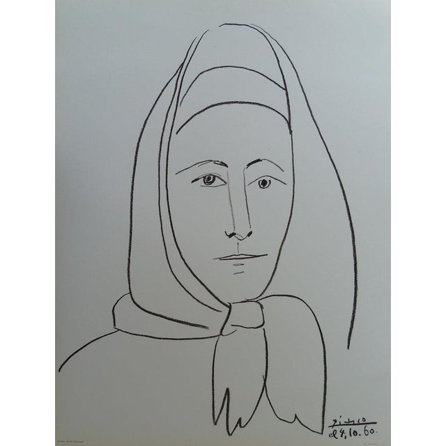Pablo PICASSO (1881-1973) (after) Woman from Spain Lithograph after a drawing by Pablo Picasso Signed in the plate On...
