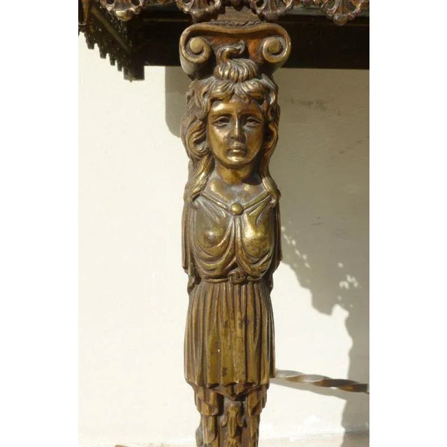 Early 20th Century 1920's Antique French Wrought Iron Vanity For Sale - Image 5 of 12