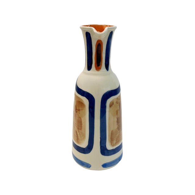 Kenneth Ludwig Chicago Vista Hand Painted Pitcher For Sale - Image 4 of 11