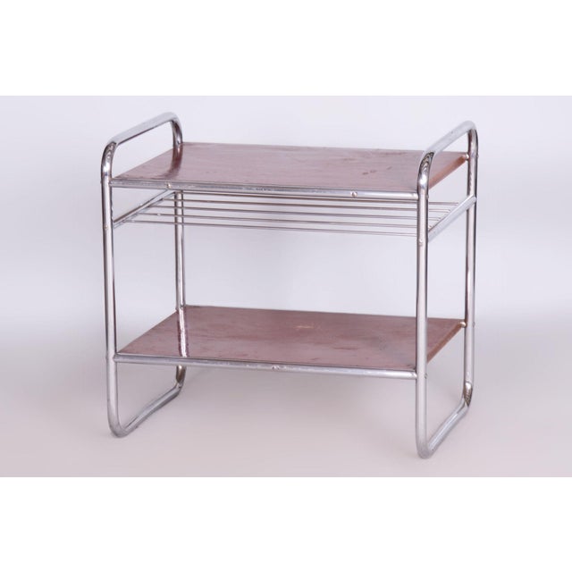 Bauhaus Side Table in Chrome-Plated Steel, 1930s For Sale - Image 10 of 10