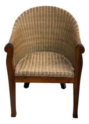 Vintage Wicker Armchair, 1950s