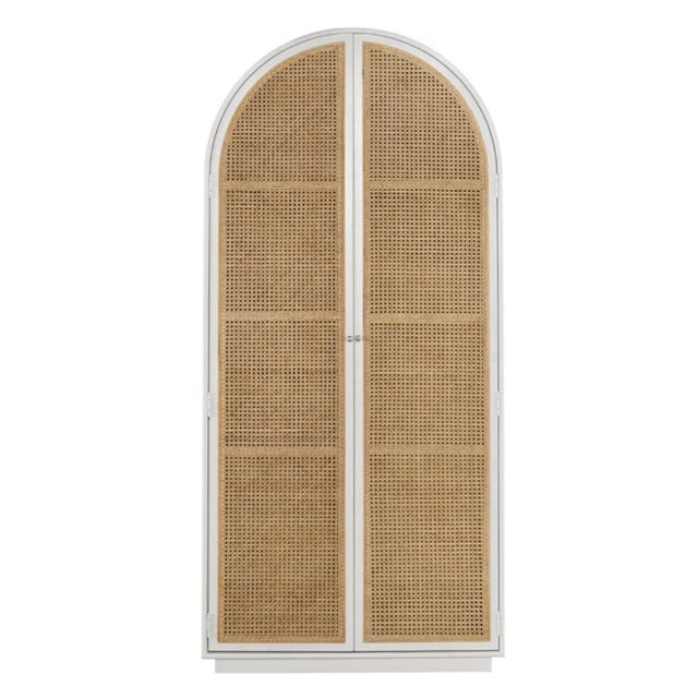 Modern Modern Arched Storage Cabinet With Cane Front by Universal Furniture For Sale - Image 3 of 6