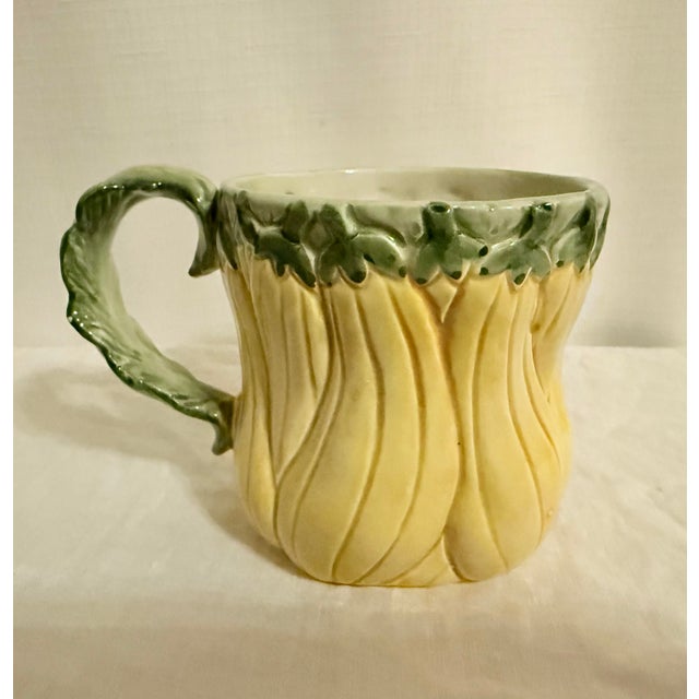 Fitz and Floyd Chic Vintage 1988 Fitz and Floyd Harvest Vegetable Mugs - Set of 4 For Sale - Image 4 of 9