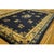 Textile 1920s Traditional Navy Blue Floral Antique Peking Knotted Room Size Wool Rug For Sale - Image 7 of 8