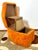 An original 1970s italian design piece with a bold character and surprising functionality. This storage ottoman, branded f...