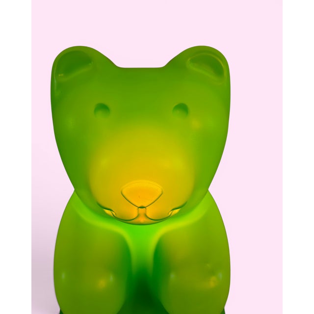 Plastic Large Pop Art Green Gummy Bear Lamp from Messow, Germany, 1980s For Sale - Image 7 of 11
