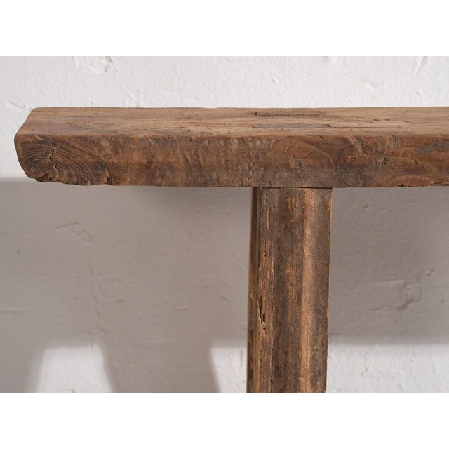 Wood Antique Wooden Bench, 1870s For Sale - Image 7 of 10