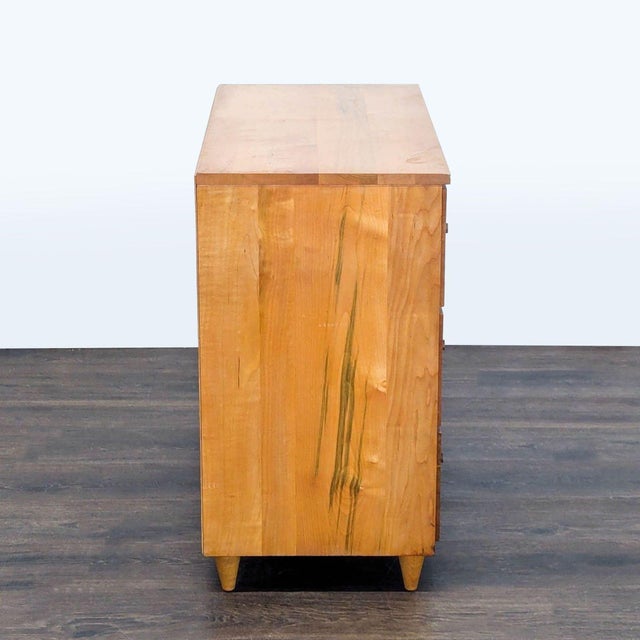 2000 - 2009 Mid-Century Modern 3-Drawer Solid Wood Dresser For Sale - Image 5 of 11