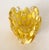 1950s 1950s Barovier & Toso Murano Yellow Spots Gold Flecks Italian Art Glass Flower Form Bowl For Sale - Image 5 of 16