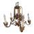 Vintage Spanish Revival Gothic Iron 6 Light Chandelier 6 For Sale