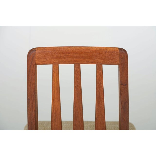 Vintage Eva Dining Chairs by Niels Koefoed for Koefoeds Hornslet, 1960s, Set of 12 For Sale - Image 10 of 13