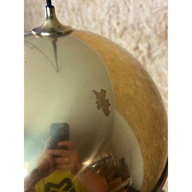 Metal Mid-Century Brass Double Counterbalance Pendant Lamp by Florian Schulz For Sale - Image 7 of 14