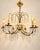 Vintage Hollywood Regency Chandelier, 1950s For Sale - Image 4 of 5