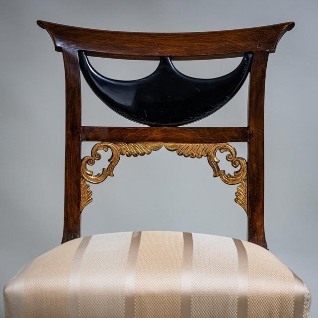 Biedermeier Side Chairs, Central Germany, 1830s, Set of 2 For Sale - Image 5 of 6