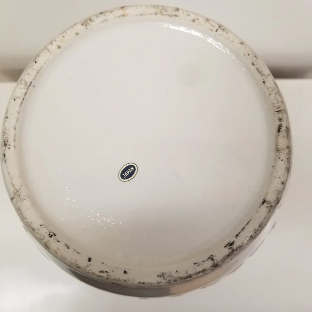 Vintage Blanc De Chine Reticulated Chinoiserie Vase With Cherry Blossom Motif For Sale In Chicago - Image 6 of 7