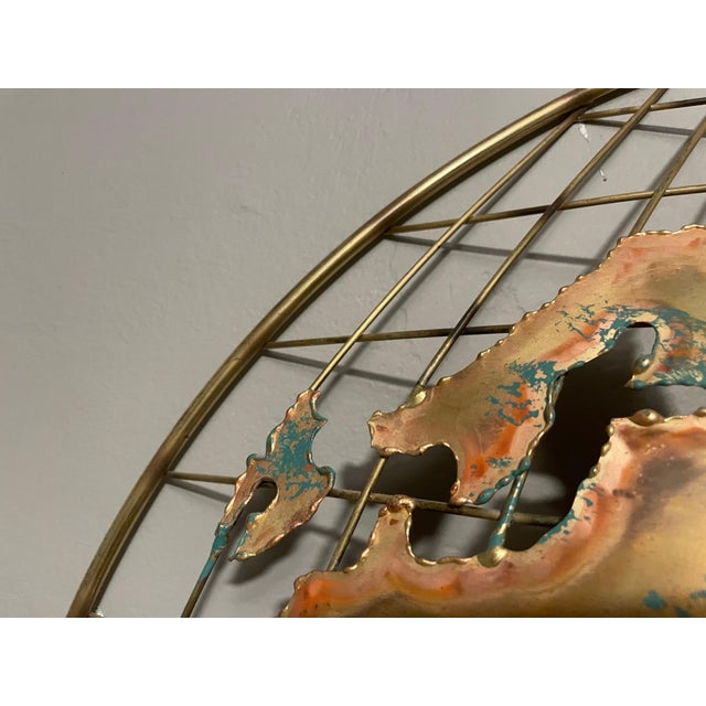 Curtis Jere World Map / Globe Wall Sculpture - A Pair For Sale - Image 15 of 18