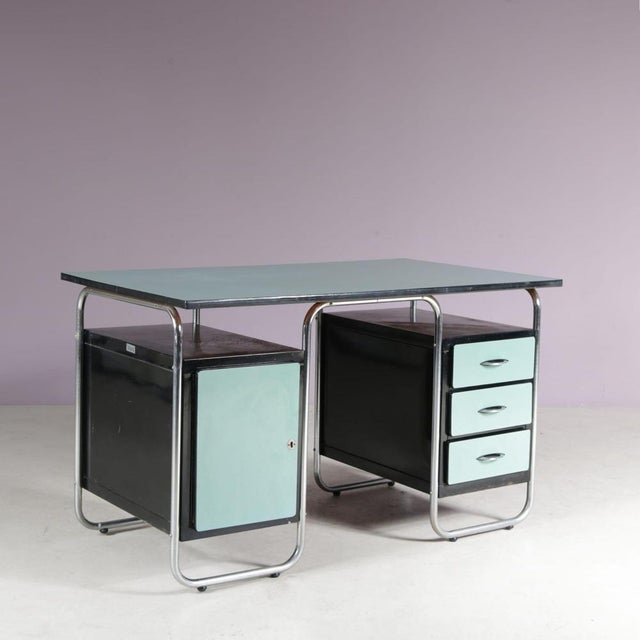 Bauhaus Style Desk from Torck, Belgium, 1950s For Sale - Image 12 of 15