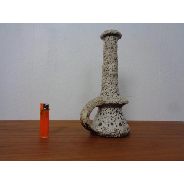 Ceramic Dutch Studio Ceramic Lava Vase with Handle by Marius & Hugo Van Woerden for Vest, 1970s For Sale - Image 7 of 18