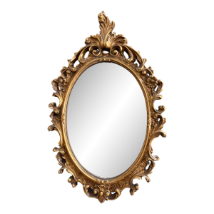 Vintage Ornate Gold Mirror - Syroco Wood and Gilt Style - 15” X 24.5” - Baroque Inspired - Palm Beach Regency & Grandmillennial Decor - See Pics!
