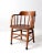 Late 19th Century Antique Oak Captain's Chair For Sale - Image 5 of 12