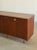 W63 D20 H33.5 Fully restored teak credenza with a great minimal design. Item features inset solid brass hardware, push...