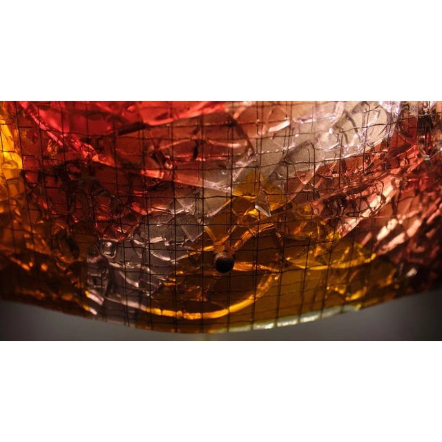 Mid-Century Modern Van Tetterode Art Glass Amsterdam Wall Lamp, 1958 For Sale - Image 3 of 11