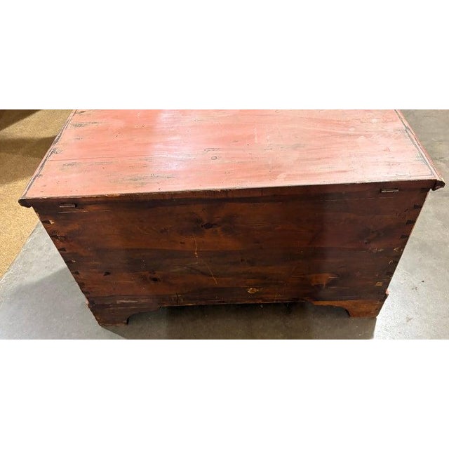 19th Century Original Painted Blanket Chest For Sale In Los Angeles - Image 6 of 11