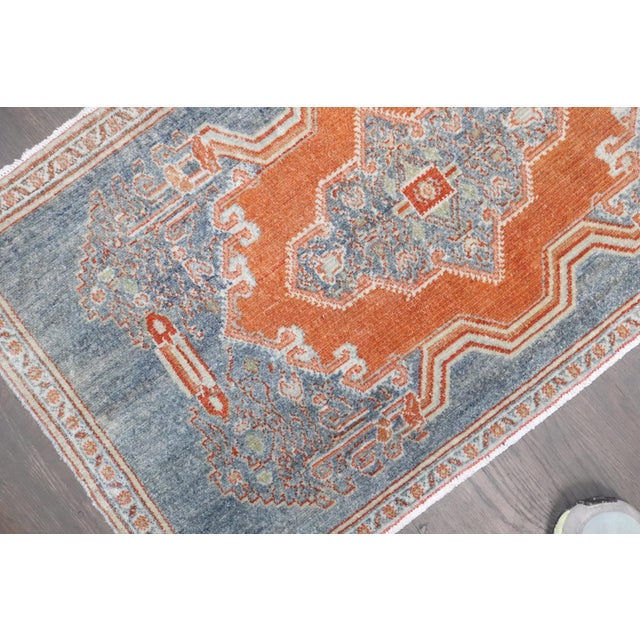 Persian Antique Persian Senneh Mini Rug no. j4625 For Sale - Image 3 of 3