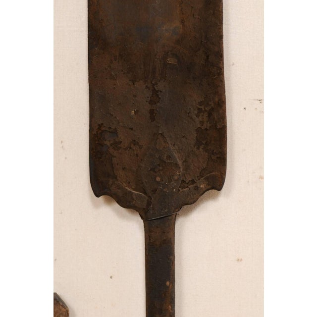 hand-carved wood boat oars from kerala, south india - a