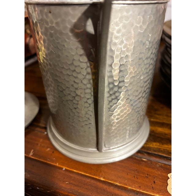 Late 19th Century Late 19th Century James Dixon Cornish Pewter Ice Bucket With Lid For Sale - Image 5 of 5