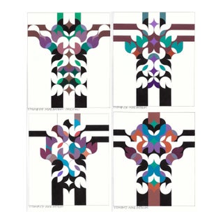 Totem Paintings by Mike Bathum - Set of Four For Sale