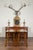 Brown Pair of Spanish Baroque Style 1880s Walnut Console Tables with Iron Stretchers For Sale - Image 8 of 12