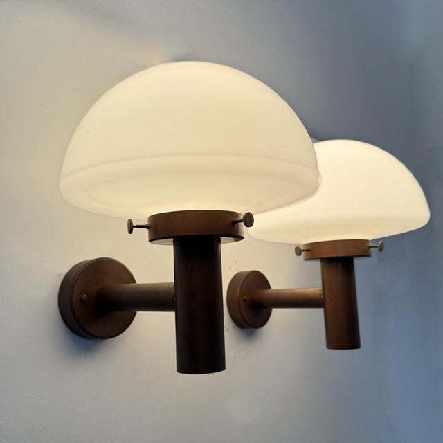 Glass Globe Wall Sconces attributed to Lisa Pape, Sweden, 1970s, Set of 2 For Sale - Image 17 of 18