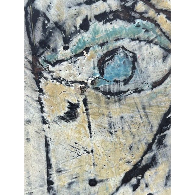 Blue Abstract Expressionist Painting on Board. Circle of Afro Basaldella. For Sale - Image 8 of 8