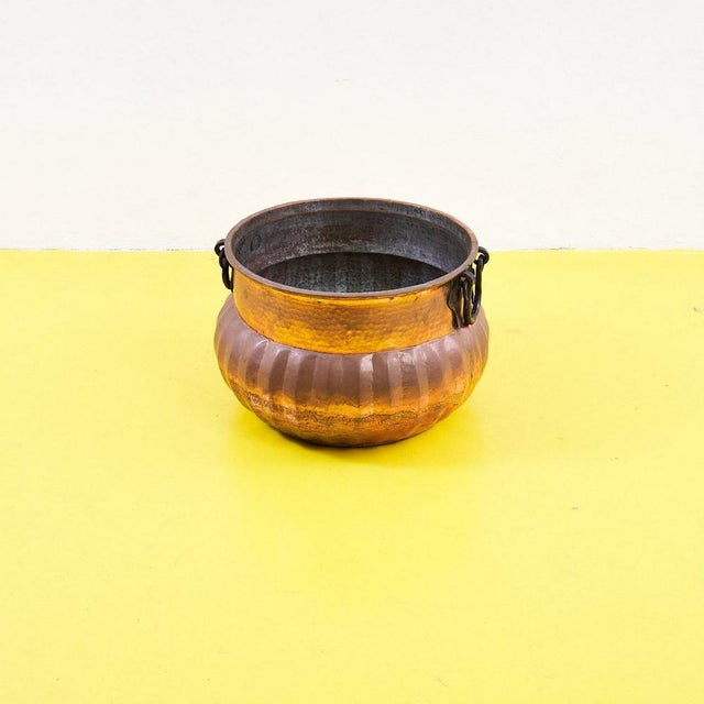 Large Copper Vase Holder For Sale - Image 6 of 6