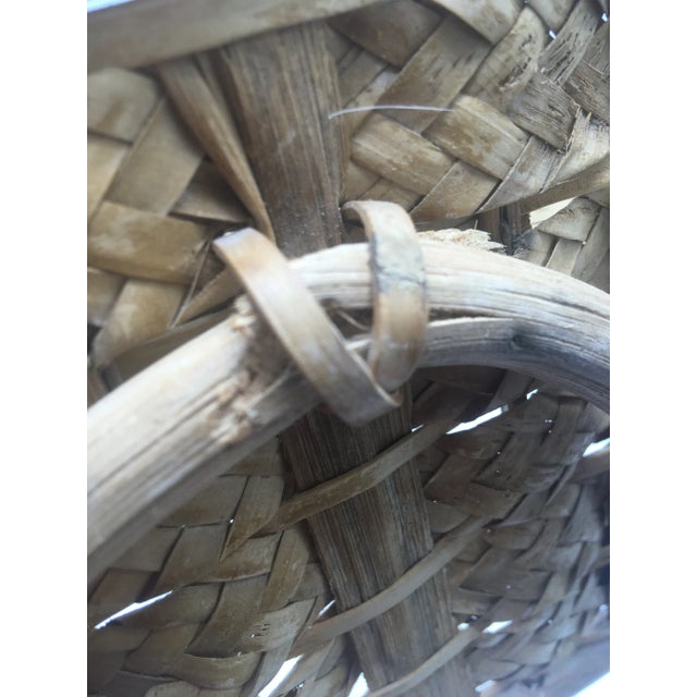 Brown Vintage Cane Bathroom Accessories - Set of 2 For Sale - Image 8 of 9