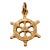 This is part of Chairish’s Fine Jewelry assortment. A fun charm or pendant in 14K gold in the form of a ship wheel....